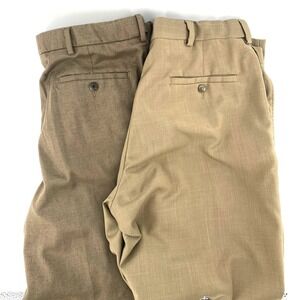 Lot of2 Hagar Pleated Dress Pants Men's Slacks Business Casual Work Office 34x29